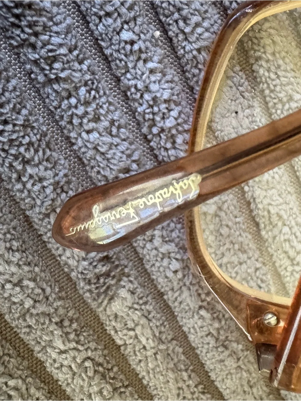 Salvatore Ferragamo Neutral Full Rim Eyeglass Frames ONLY 391 53616 135